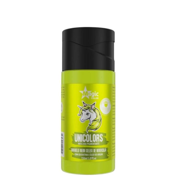 Magic Color Brazilian Keratin Treatment Unicolors Yellow Neon Geléia de Maracujá Pigmenting Mask 150ml - Magic Color