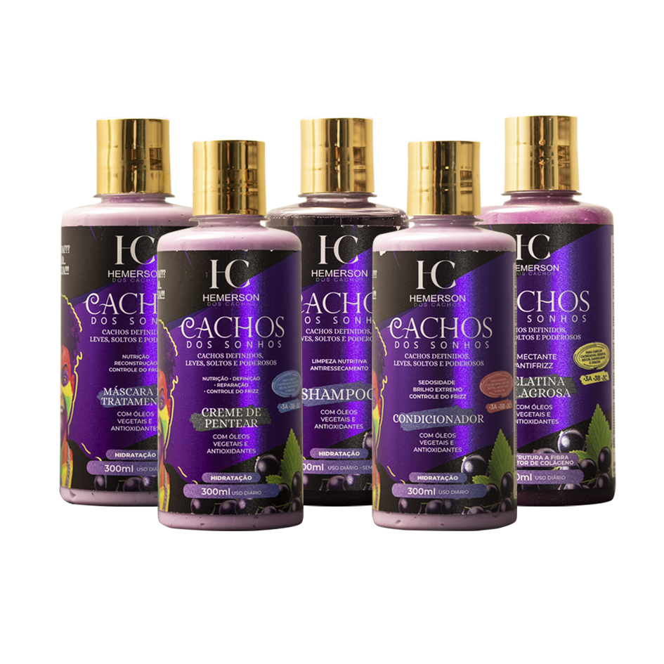 Mestre dos Cachos Hair Treatment Mestre dos Cachos Cachos dos Sonhos 5x 300ml / 5x 10.14 fl oz