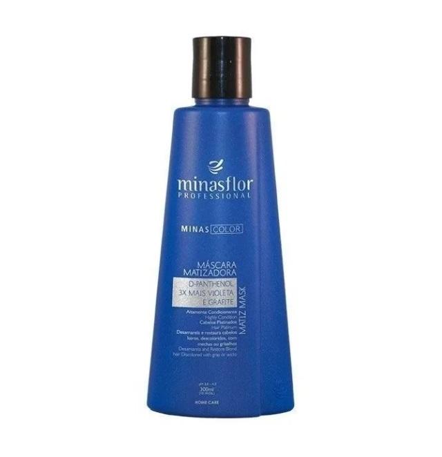 Minas Flor Home Care Blondine Tinting Gray Blond Color Maintenance Treatment Mask 300g - Minas Flor