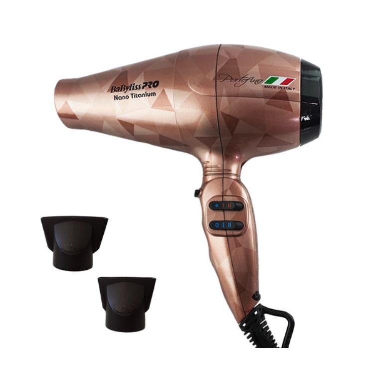 MiraCurl Hair Dryer Babyliss Pro Dryer Portofino 6600 Vetro Rose Gold 110V 127V 2000W - MiraCurl