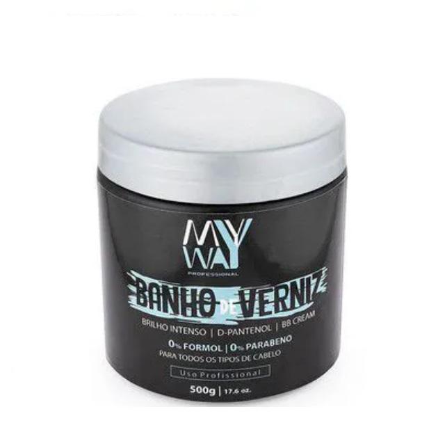 My Way Hair Care Varnish Bath Faints Hair Desmaia Cabelo Banho de Verniz Mask 500g - My Way