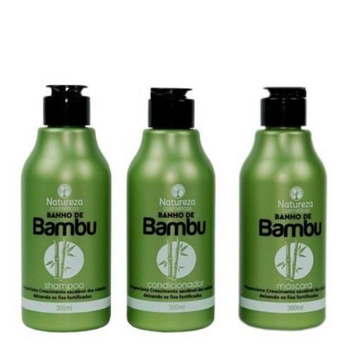 Professional Keratin Organic Bamboo Bath Home Care Maintenance 3x300 - Natureza