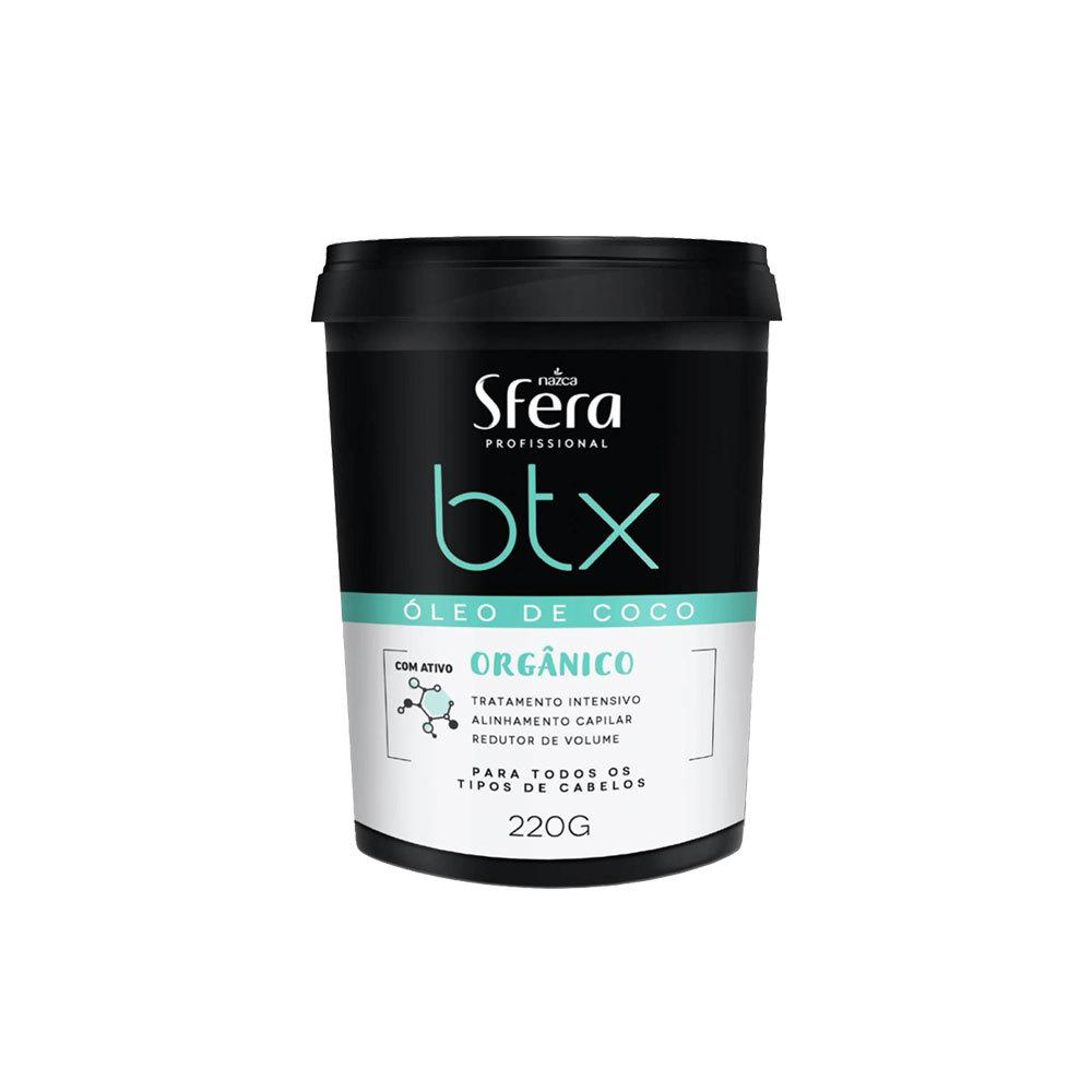 NAZCA Hair Mask BTX Orgânico Óleo de Coco Sfera Profissional 220G / BTX Organic Coconut Oil Sfera Professional 220G