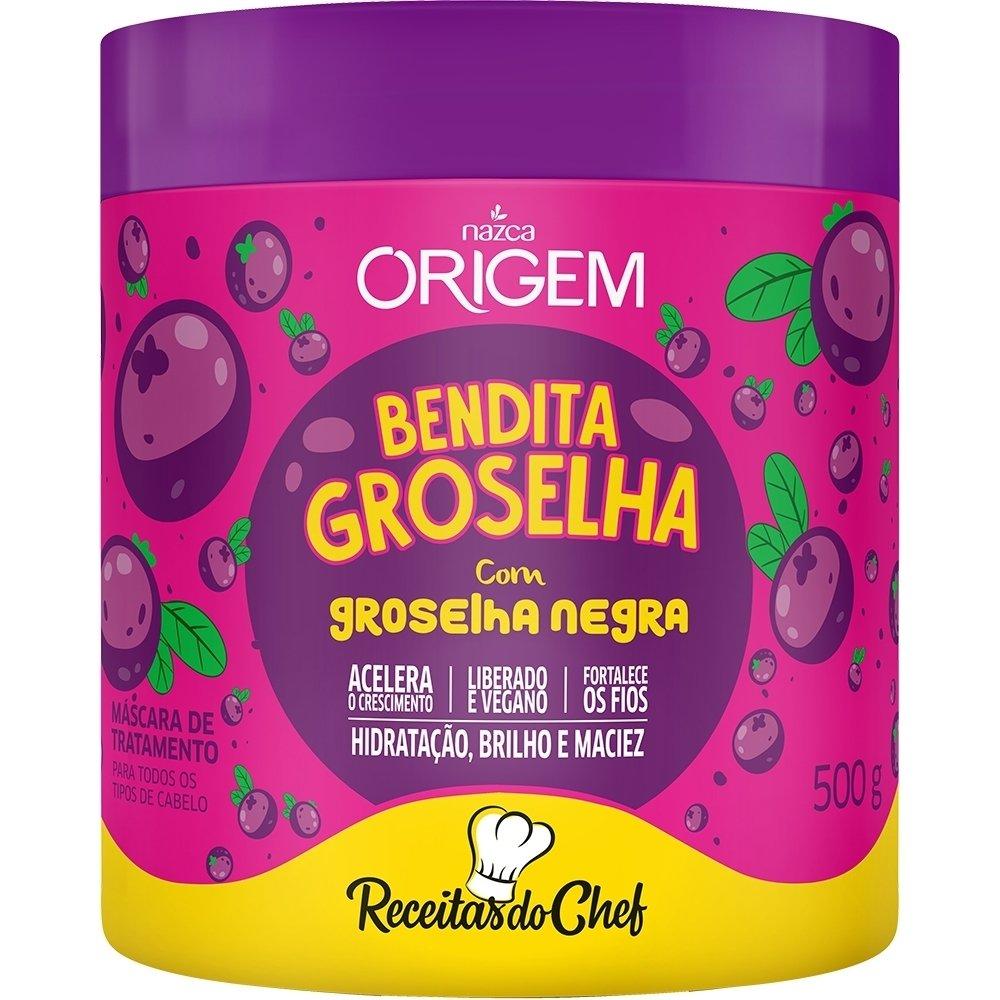 NAZCA Hair Mask Máscara Bendita Groselha Origem 500g / Mask Blessed Blackcurrant 500g Origin