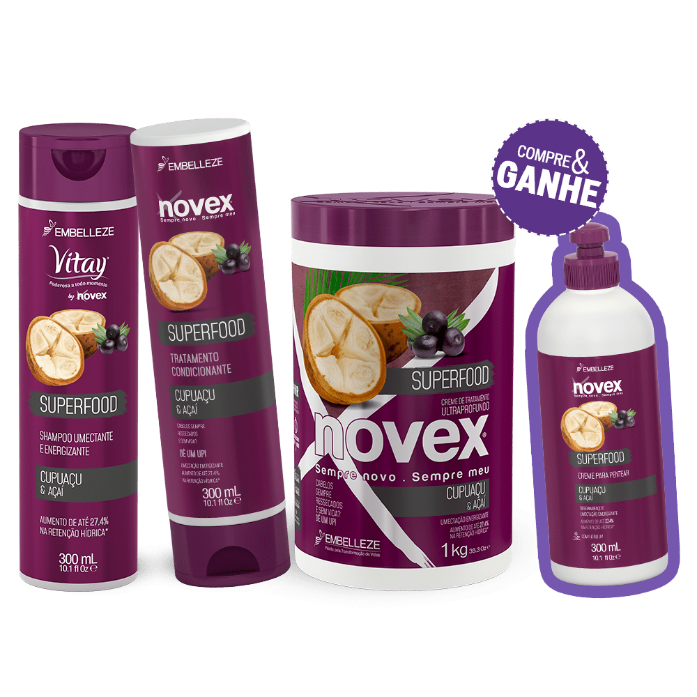 Novex Kit Novex Superfood Cupuaçu And Acai Kit