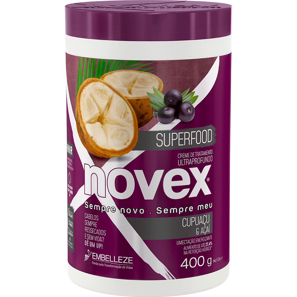 Novex Treatment Cream Novex Treatment Cream Superfood Cupuaçu And Acai 400g