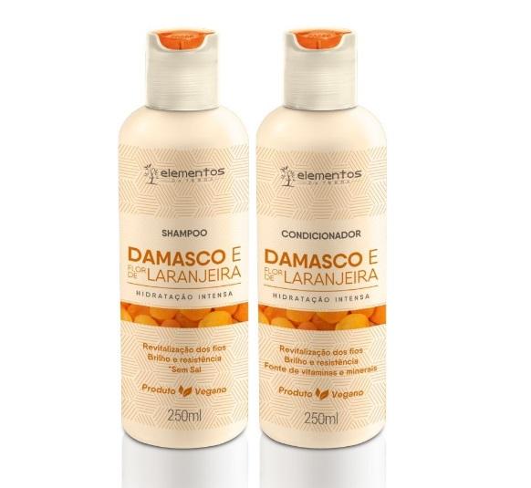 Moisturizing Damascous Orange Flower Earth Elements Vegan 2x250ml - NutraHair