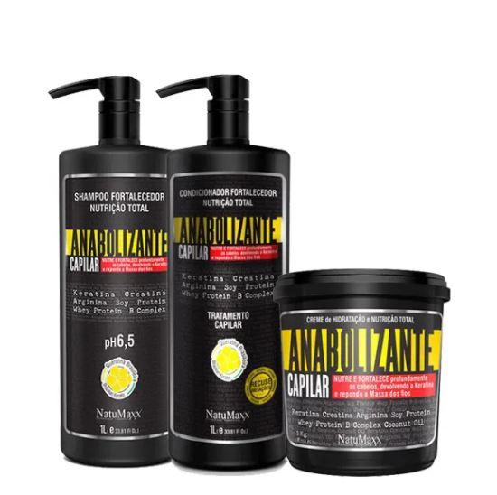 Other Brazilian Keratin Treatment Anabolic Strength Hydration Nutrition Shine Keratin Treatment Kit 3x1 - Natumaxx