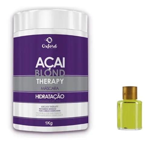 Oxford Hair Mask Mask De Hydration Matizadora Platinum açai Blond+ - Oxford