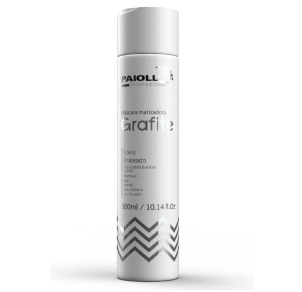 Paiolla Hair Care Graphite Silver Blond Tinting Color Maintenance Treatment Mask 300ml - Paiolla