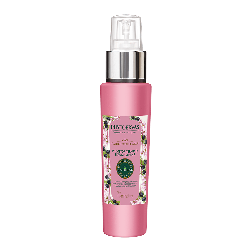 Phytoervas Hair Curlers Phytoervas Thermal Protector Sérum Plain Cherry Blossom and Acai 70ml