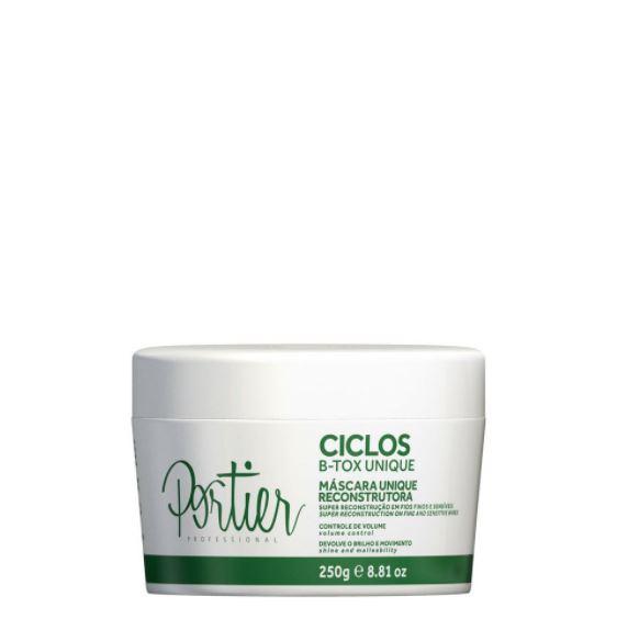 Portier Brazilian Hair Treatment Ciclos B-Tox Unique Reconstruction Hair Shine Malleabillity Mask 250g - Portier