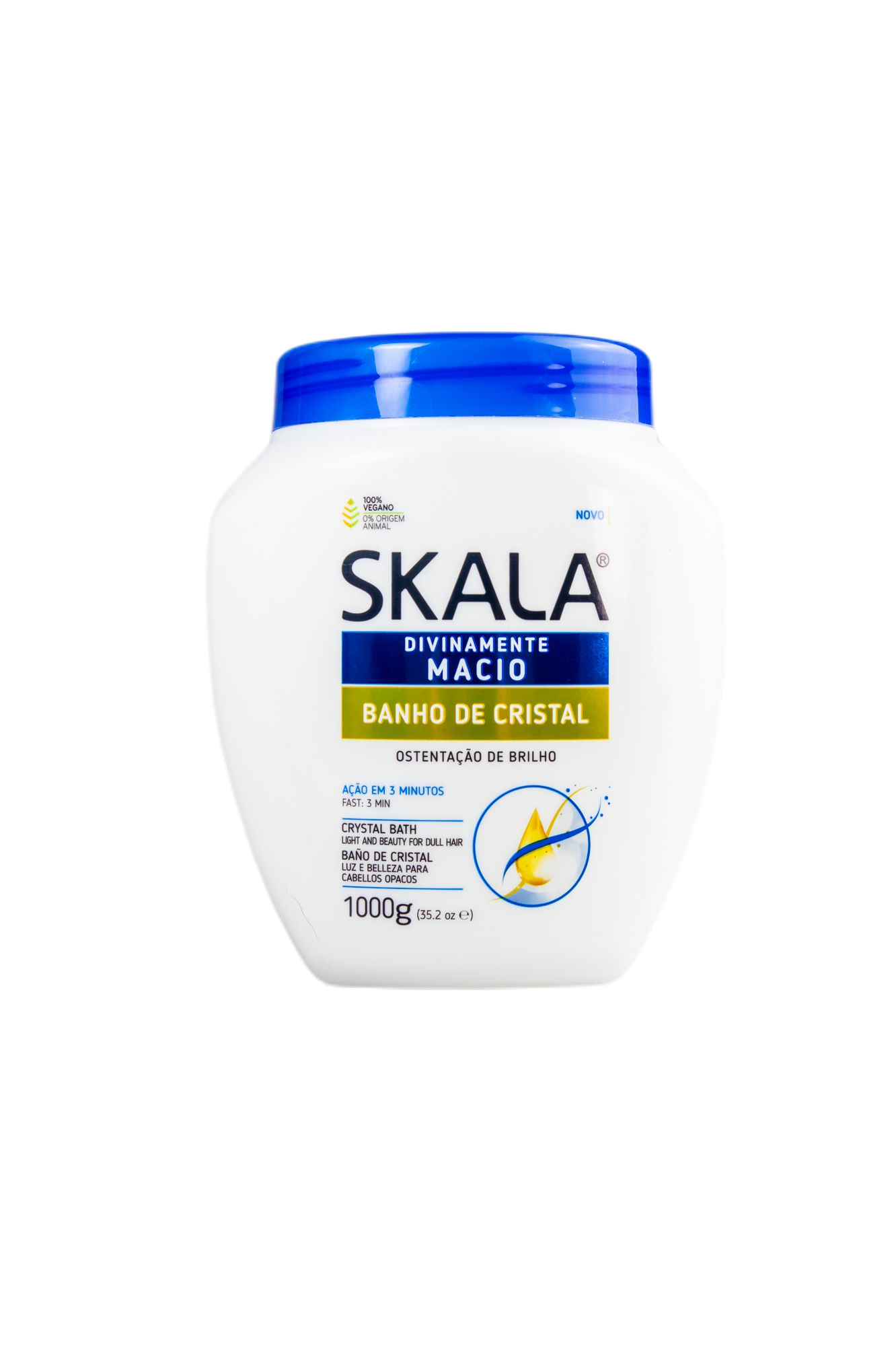 Skala Hair Mask Crystal Bath 3 Minutes Action Dull Hair Softness Treatment Cream 1kg - Skala