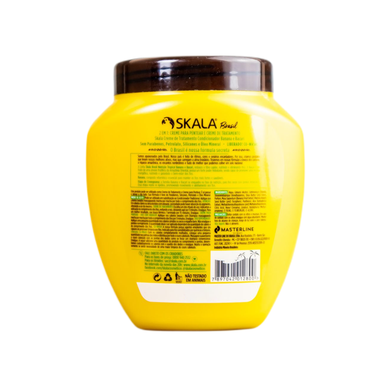 Skala Treatment Cream Creme De Tratamento Banana E Bacuri / Banana Cream Treatment And Bacuri Brazil Treatment Cream - Skala