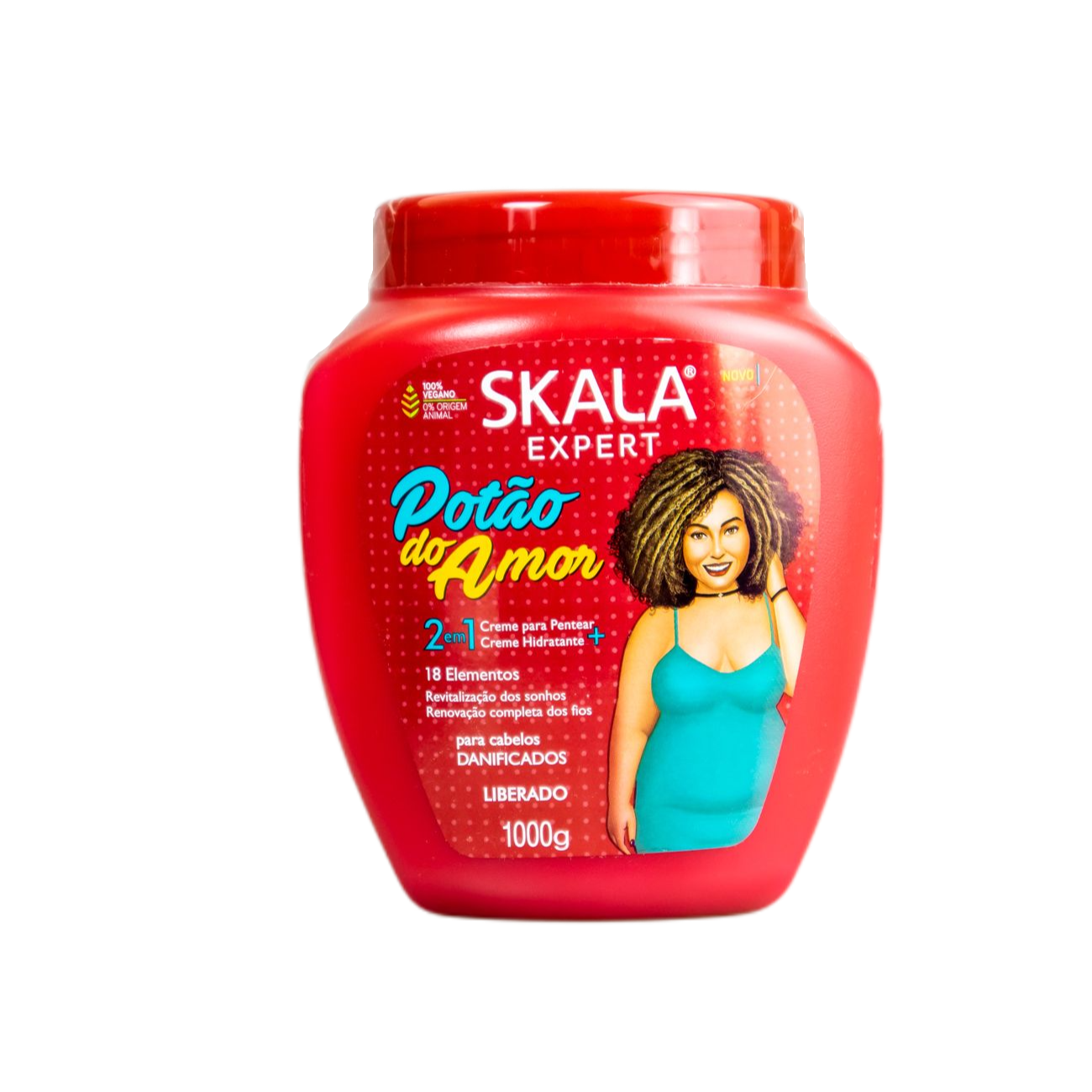 Skala Treatment Cream Potao Do Amor Pentear Creme + Creme Hidratante / Potao Love Combing Cream Moisturizer + Treatment Cream - Skala