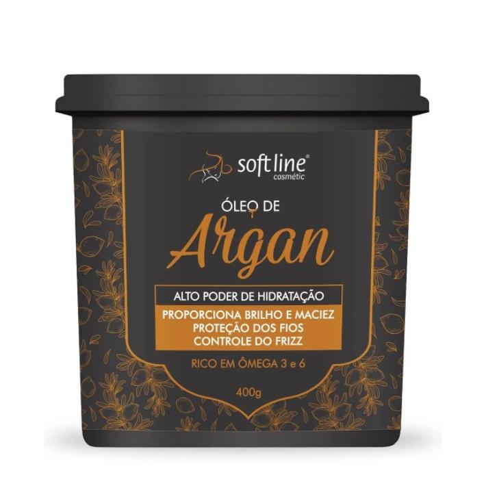 Soft Line Hair Mask Argan Oil Moisturizing Frizz Control Softness Brightness Mask 400g - Soft Line