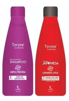 Teryne Brazilian Keratin Kit Brush Definitive Japanese Original Teryne 100 Liso - Teryne