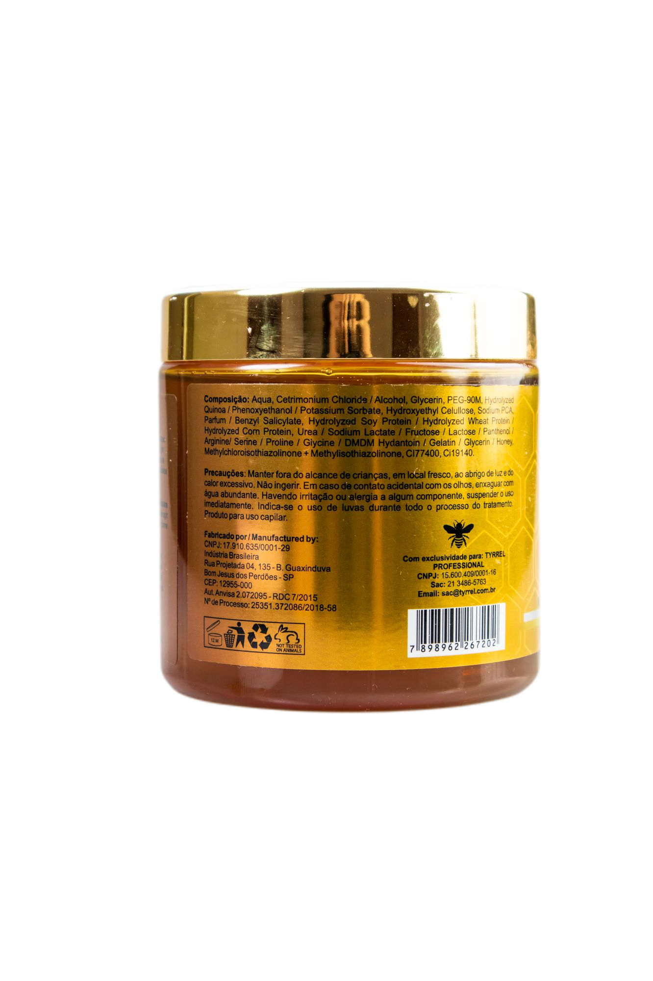 Tyrrel Hair Mask Luxury Treatment Honung Honey Royal Jelly Collagen Repository Mask 500g - Tyrrel