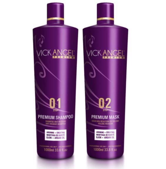 Vick Angel Brazilian Keratin Treatment Premium Progressive Brazilian Blowout Keratin Replenishing Kit 2x1L - Vick Angel