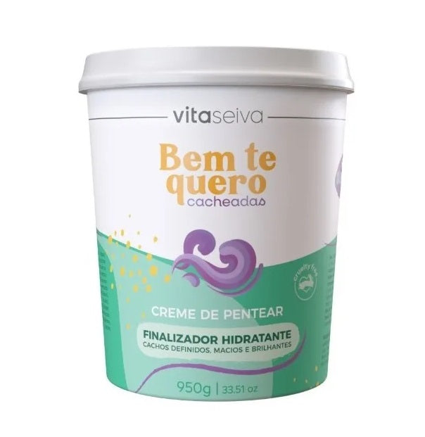 Vita Seiva Hair Care Bem Te Quero Curly Hair Cream Definition Softness Shine Mask 950g - Vita Seiva