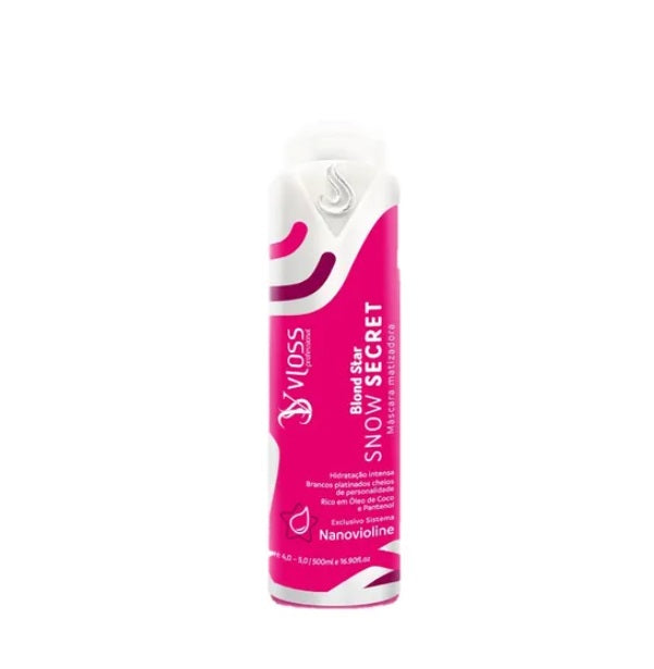 Vloss Hair Care Blond Star Snow Secret Tinting Mask Color Maintenance Treatment 500ml - Vloss