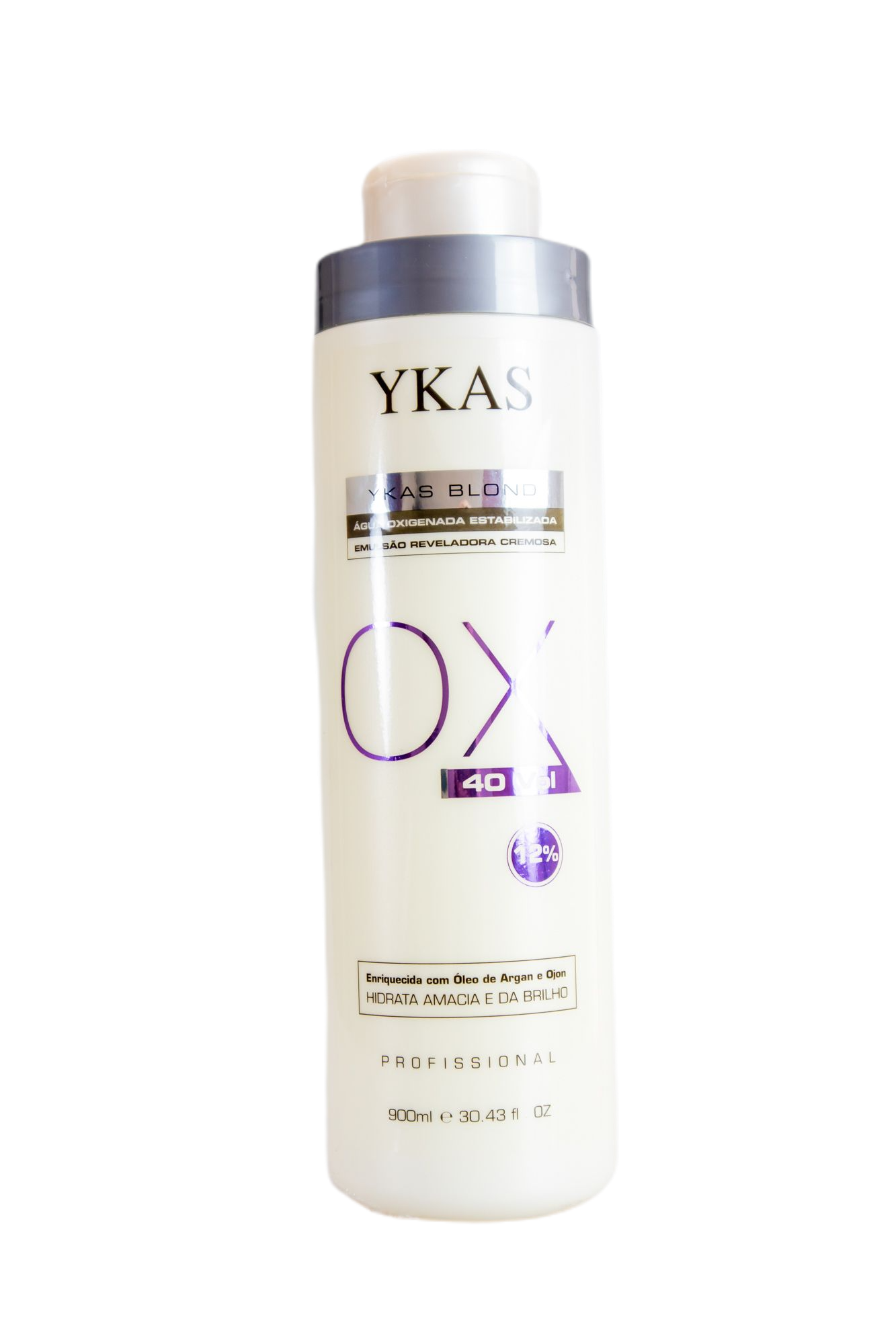 Ykas Brazilian Hair Treatment Professional Blond Oxidizing Emulsion Hair Treatment OX 40 900ml 14% - Ykas