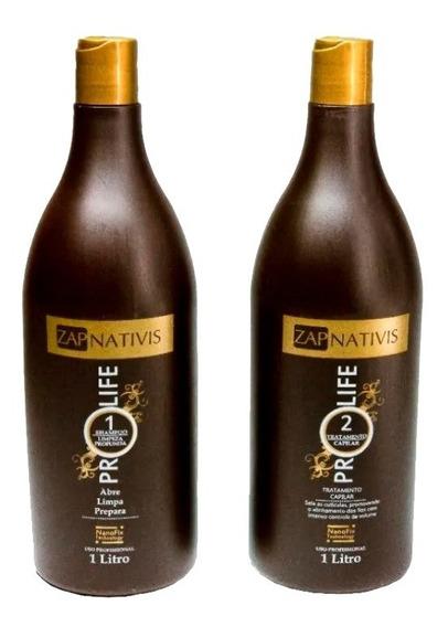 Zap Cosmetics Brazilian Keratin Treatment Brazilian Pro Life Nanofix Hair Progressive Brush Treatment 2x1L - Zap Cosmetics